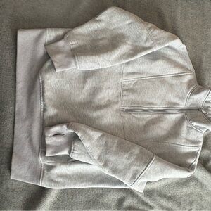 Women's Gray Half-Zip Jacket